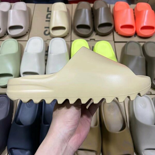 Yeezy Slides in Bone – lightweight and durable design